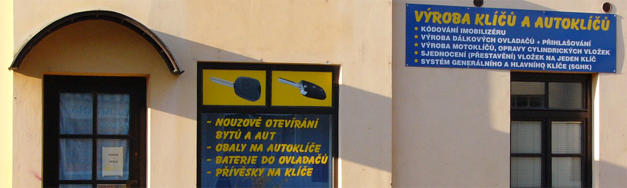 výroba autoklíčů Hořice